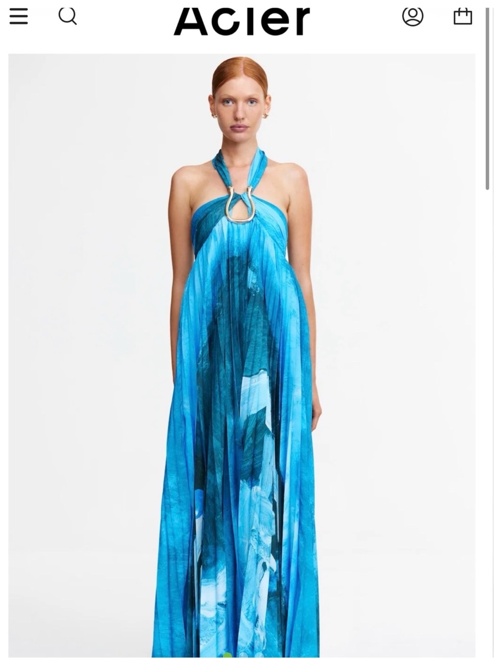Acler Blue Askham Dress